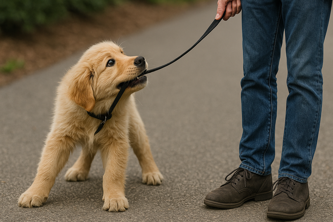 How Do You Stop a Puppy from Biting the Leash?